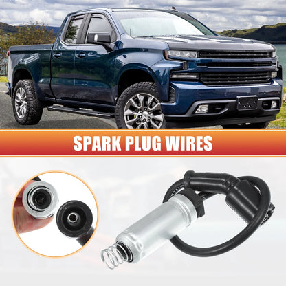 8pcs Spark Plug Wire Ignition Coil Cable No.19431551 for Chevrolet Silverado (2007–2013)