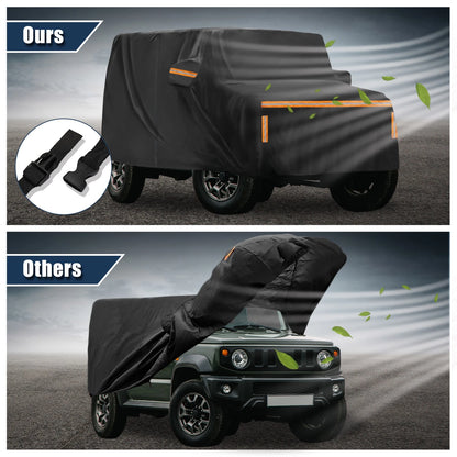 Set of 1 Car Cover for Suzuki Jimny (2018–2023) Waterproof Outdoor Black