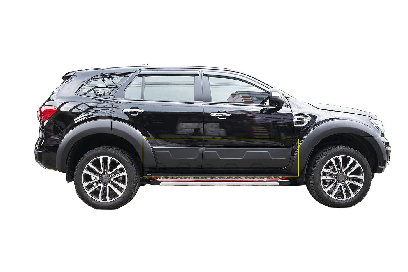 4 x Matte Black Body Cladding Side Door for Ford Everest (2018-2021)