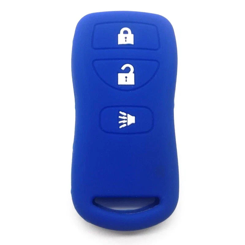 2 x 3 Button Key Cover Case for Nissan Xterra Pathfinder Versa Sentra (2000-2023)