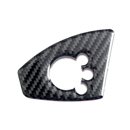 Carbon Fiber Black Interior Door Lock Button Cover Trim for Audi TT TTRS (2008-2014)
