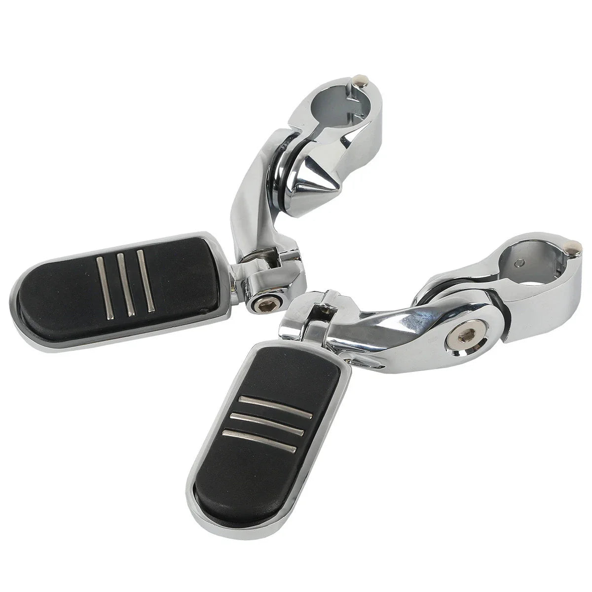 1 1/4" Short Angled Highway Engine Guard Footpegs for Harley Touring (2009-2023)