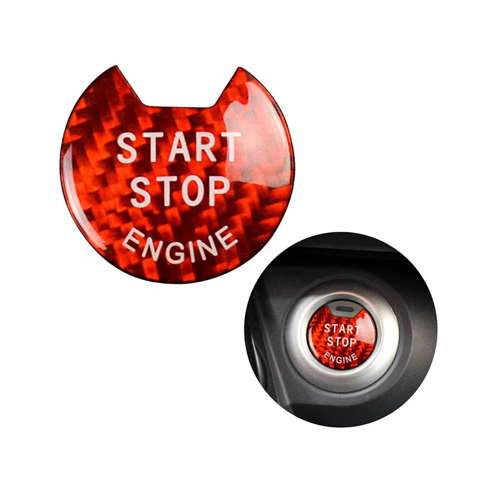 Carbon Fiber Engine Start Stop Push Button Cover for Nissan Infiniti