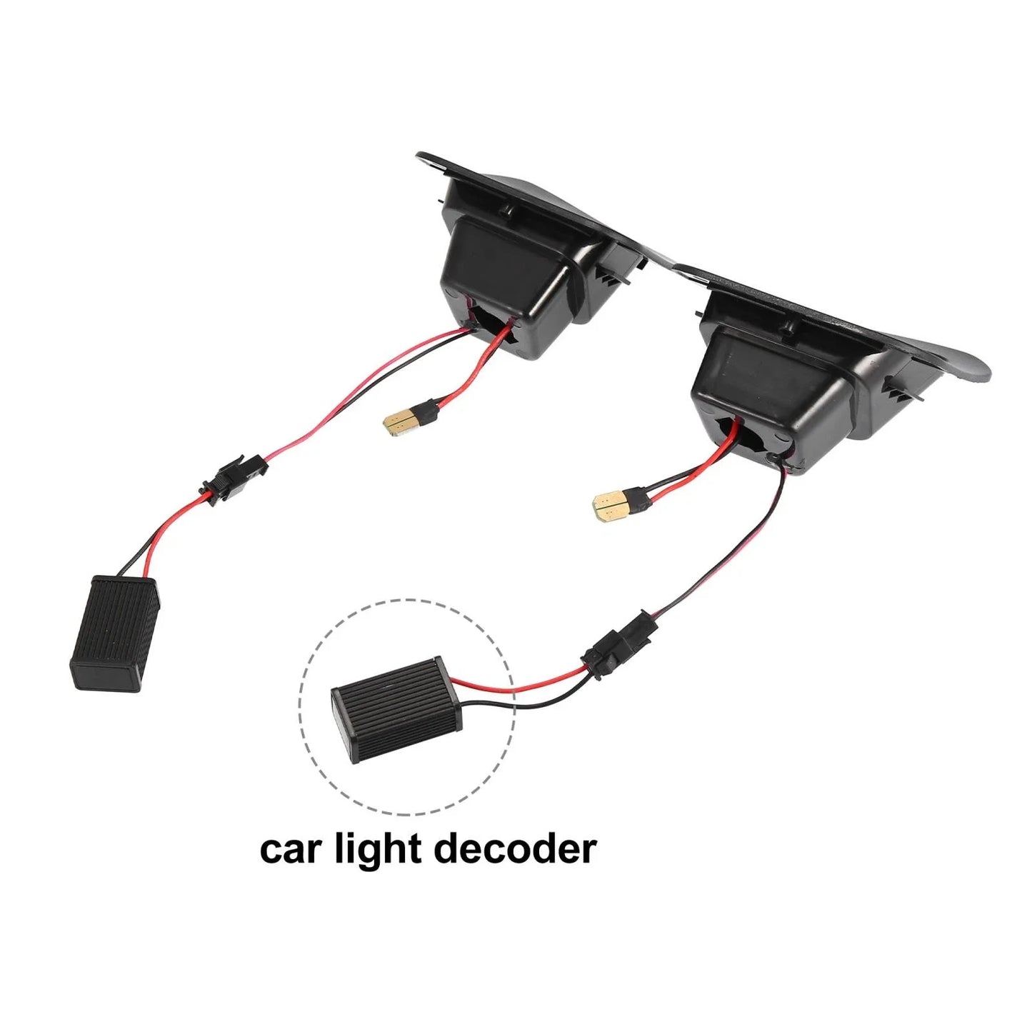 LED License Plate Light Lamp Assembly for Dodge Ram 1500 2500 3500 (2002-2023)