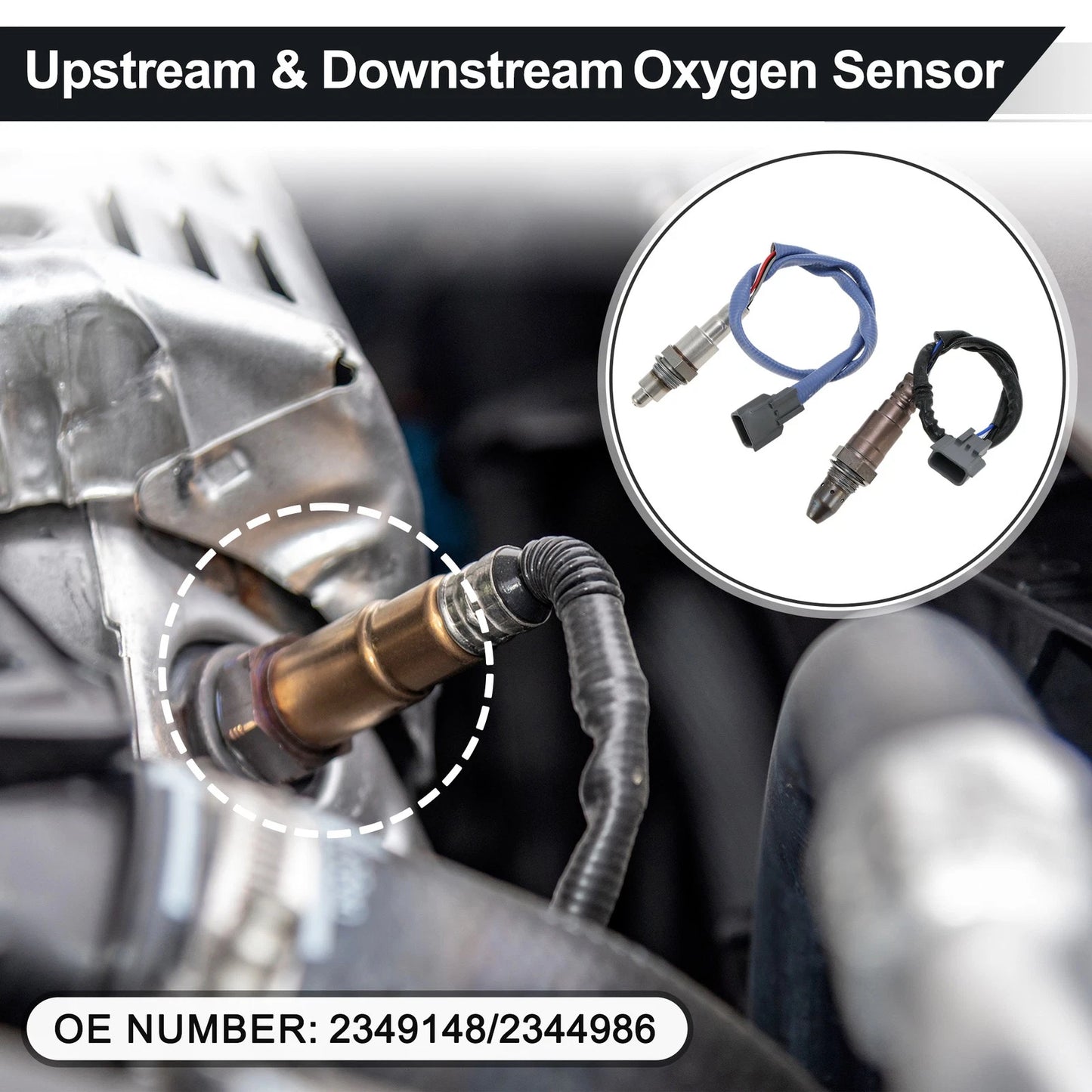2X Oxygen Sensor for Nissan Altima 3.5L V6 (2002–2006) 2349148