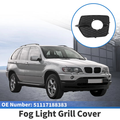 1 Pc Front Left Fog Light Grill for BMW X6 (2008-2014) Black