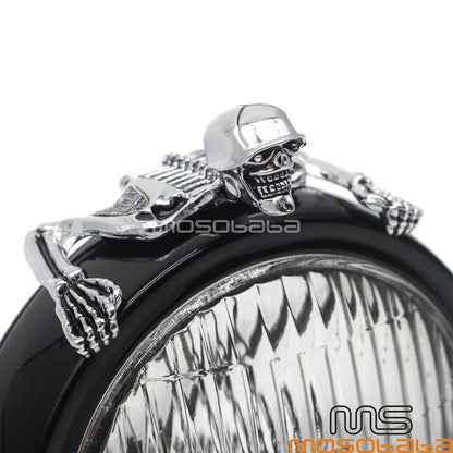 4" 4-1/2" 5-3/4" Headlight Visors & Fender Ornaments for Harley