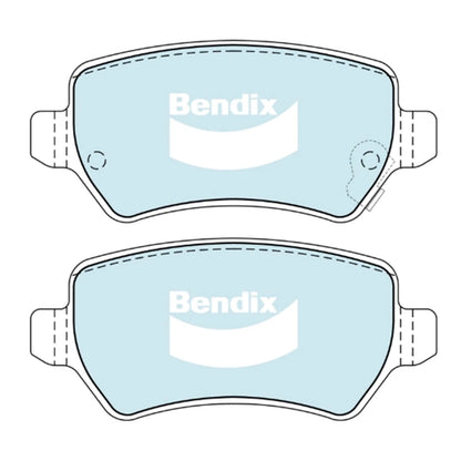 Set of 4 Rear Disc Brake Pads for Holden Combo XC (2002–2010)