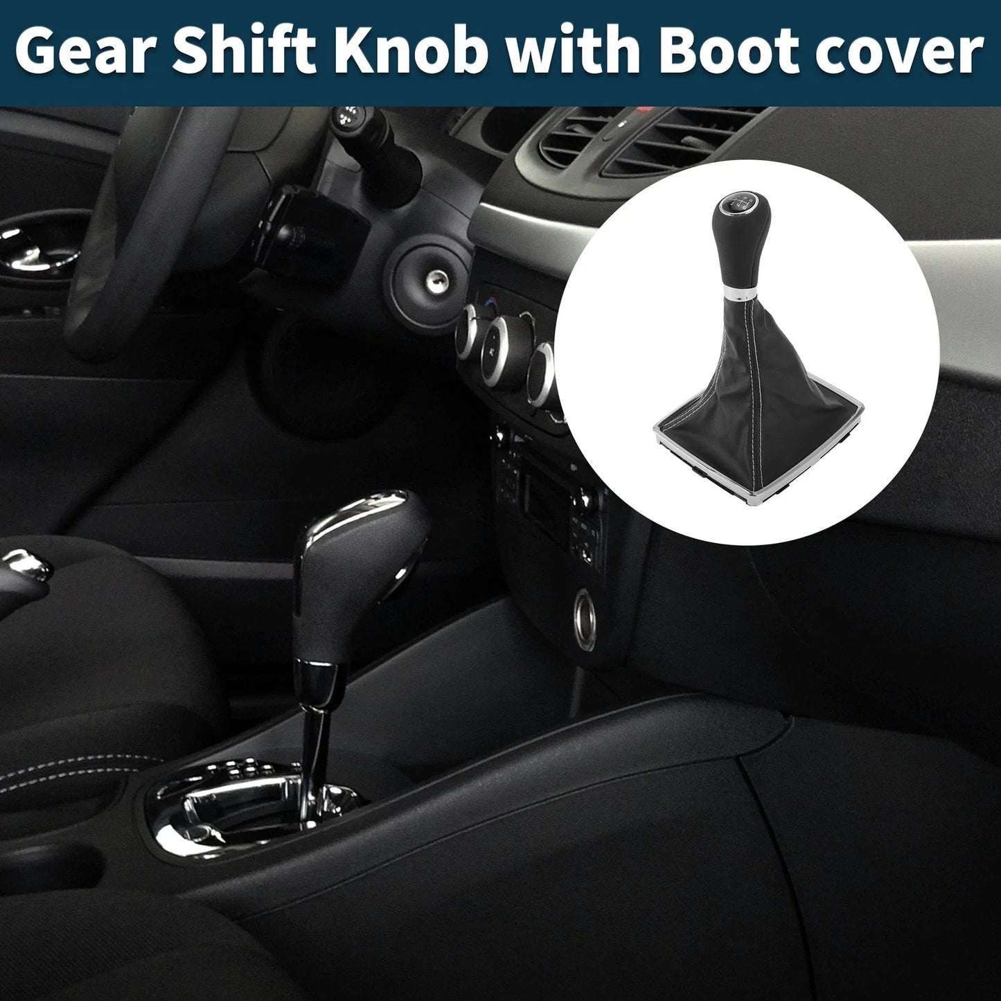 6 Speed Manual Gear Shift Knob & Cover for Mercedes-Benz C-Class (2001-2007)