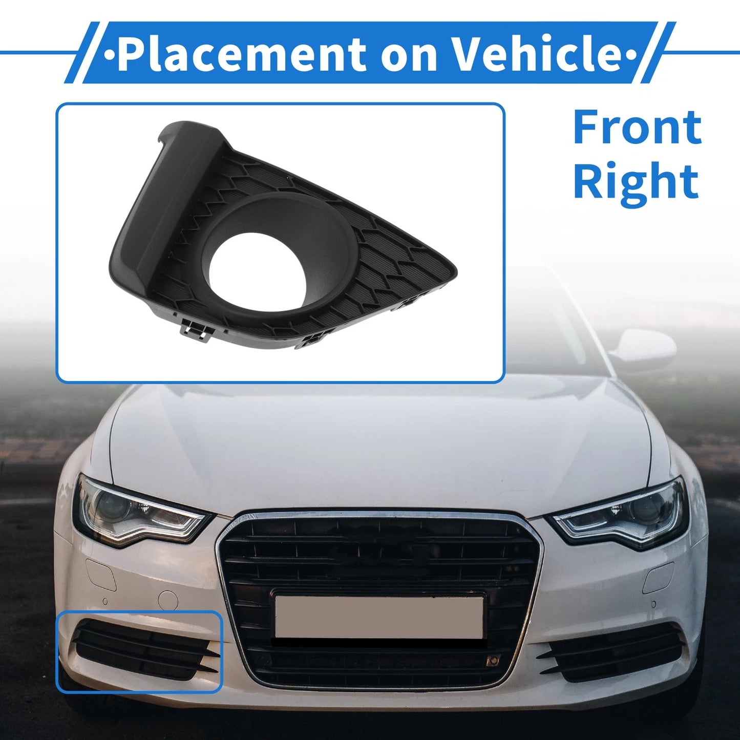 Front Right Fog Light Grill No. 71103T5RA10 for Honda Fit (2015–2017)
