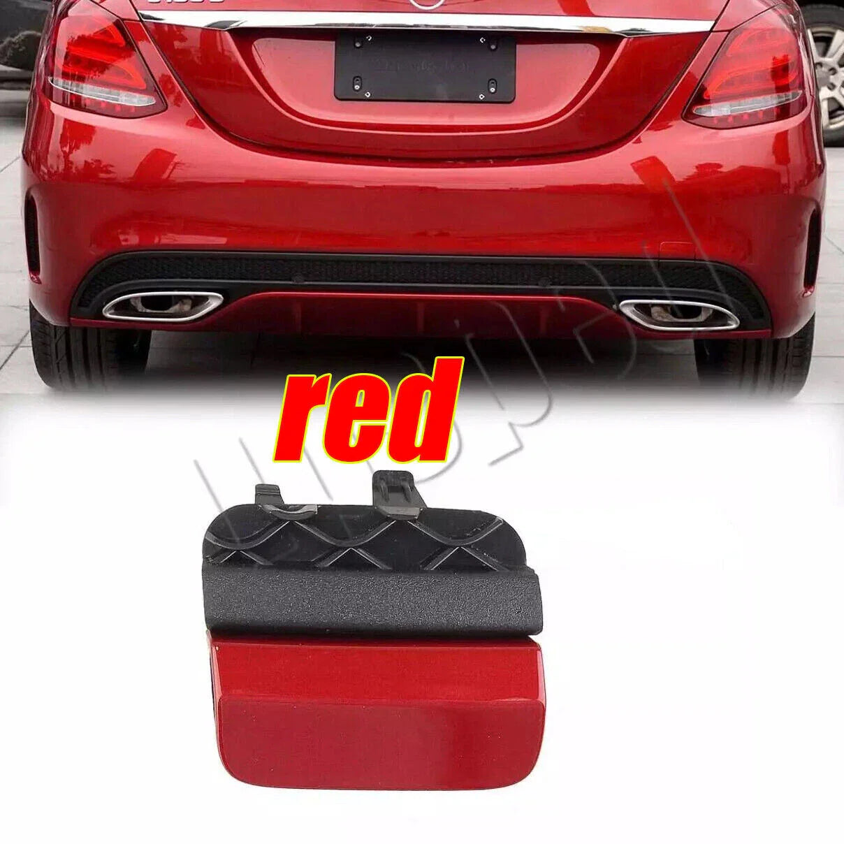 Rear Bumper Tow Eye Hook Cover Cap for Mercedes W205 C43 (2015–2018)