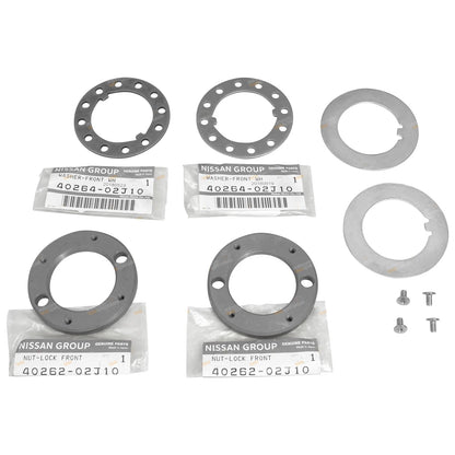 Front Hub Nut Upgrade Kit for Nissan Patrol GQ Y60 GU Y61 (1988–2016)