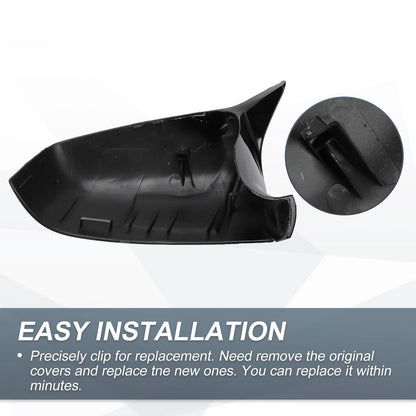 Rearview Mirror Cover Cap Gloss Black for BMW E63 5 Series