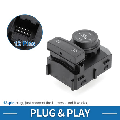 Car Mirror Switch for Chevrolet Silverado 1500, Suburban, Tahoe (2007-2014)