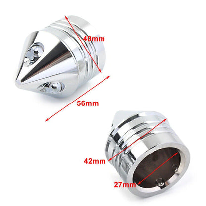 CNC Thick Cut Front Axle Cap Nut Cover for Harley Electra Glide Sportster