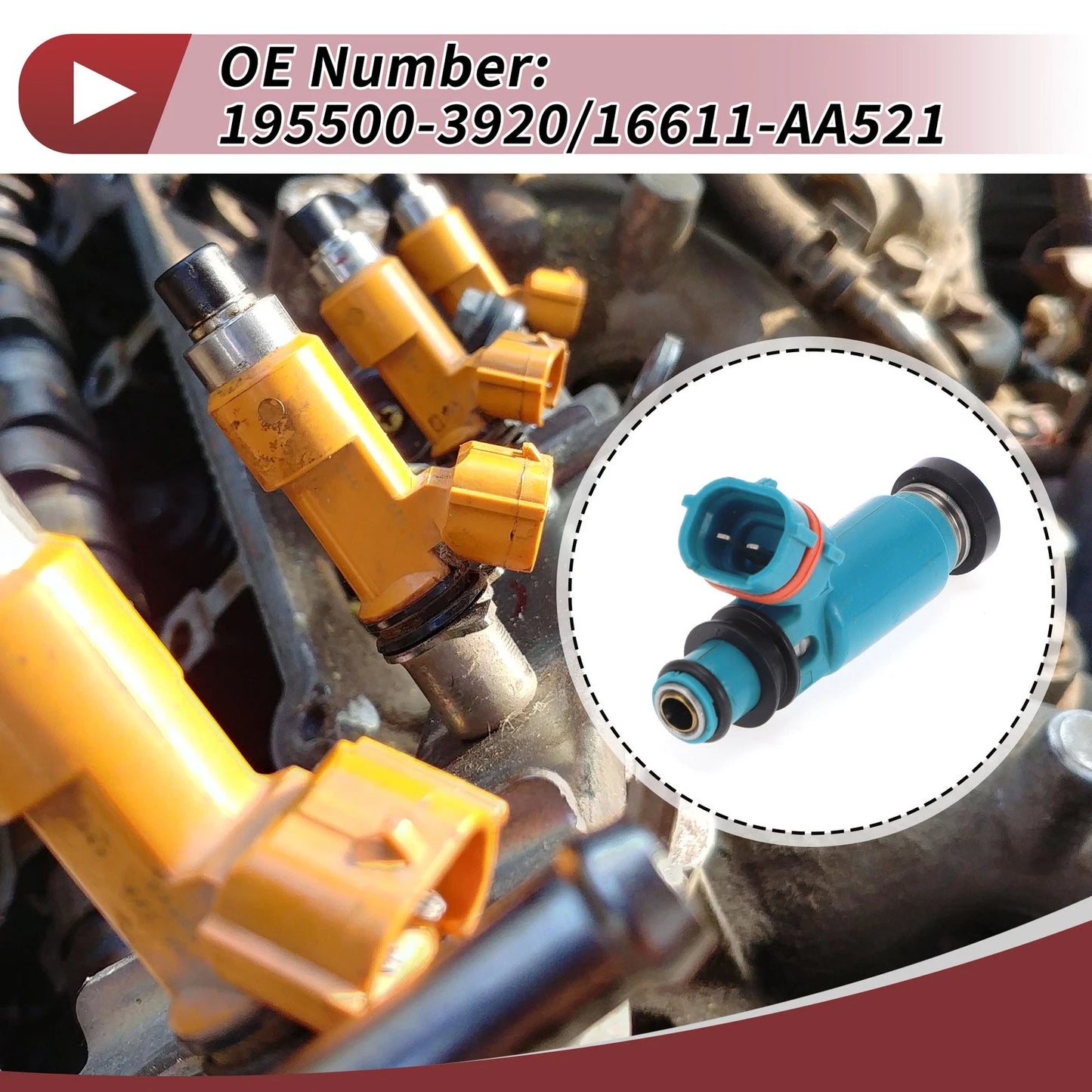 Fuel Injector No. 195500-3920 for Subaru Impreza WRX 2.0 (2002–2005)