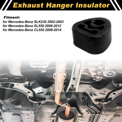 Muffler Exhaust Hanger for Mercedes-Benz SLK230 (2002–2003) 2024920344 Rubber Black