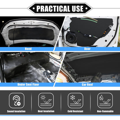 2X Sound Deadening Mat 157mil 4mm 36sqft for Universal Car