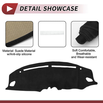 Dashboard Cover Mat for Suzuki Swift ZC33S/13S/53S/C83S (2018–2024) Black