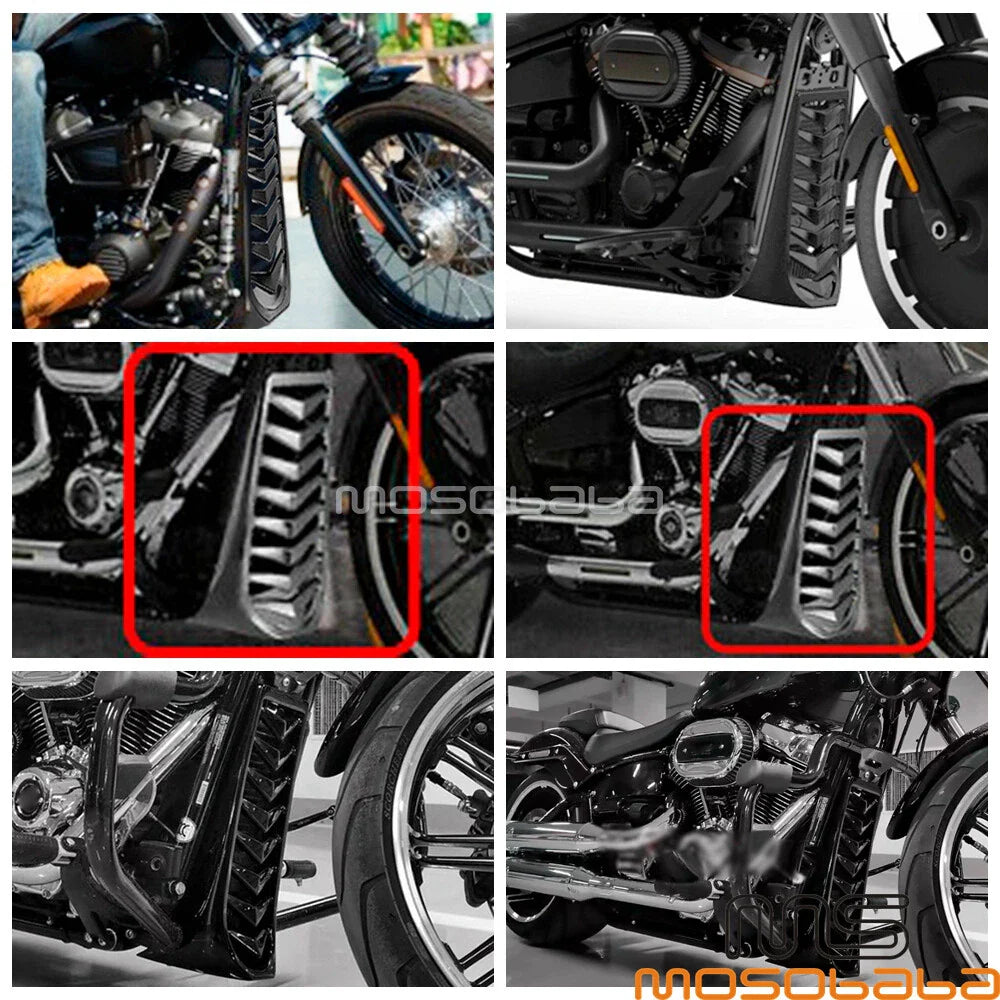 Chin Spoiler Radiator Guard for Softail Street Bob Fat Bob (2018-2020)