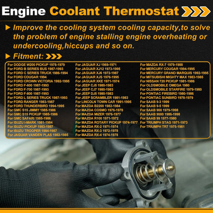 Engine Coolant Thermostat 493Q1306010 for American Motors Concord (1980–1982)