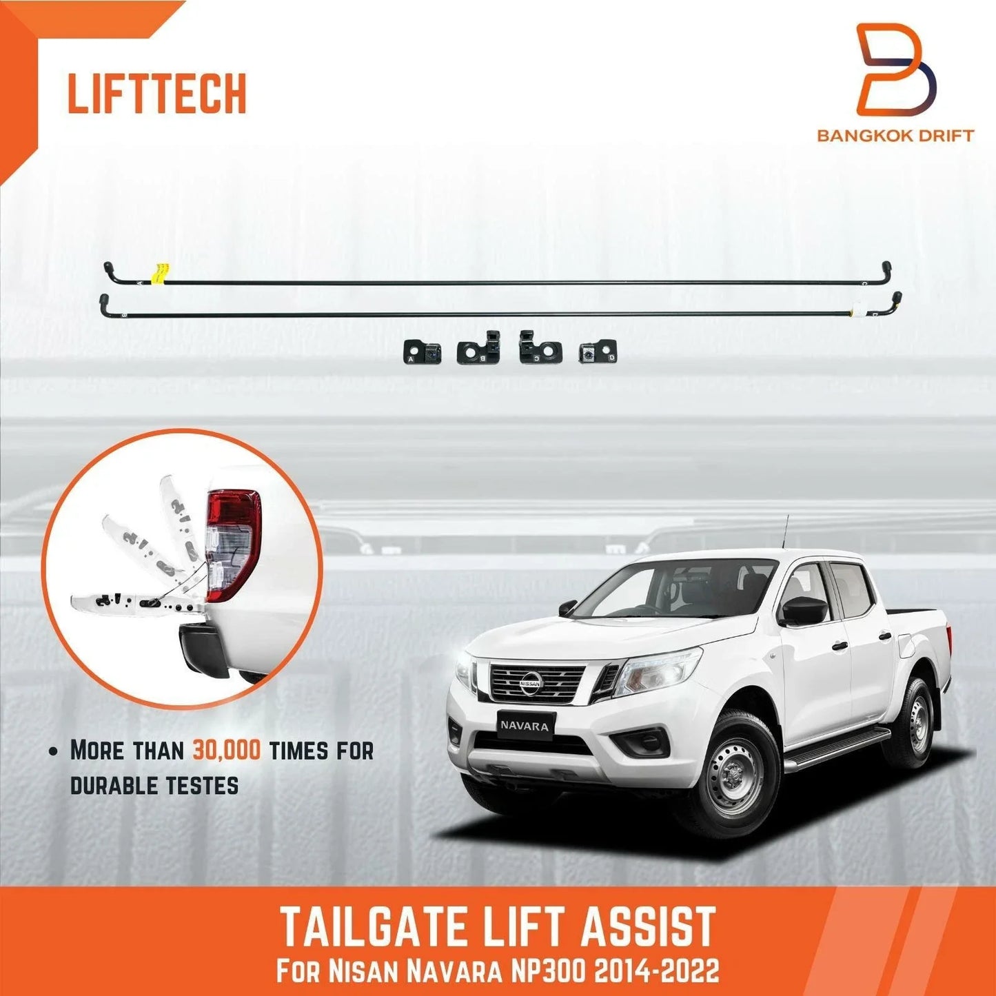 LIFTECH Tailgate Assist for Nissan Navara NP300 (2015-2022)