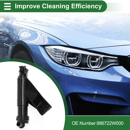 Front Passenger Side Headlight Washer Nozzle for Hyundai Santa Fe (2013–2018) No.986722W000