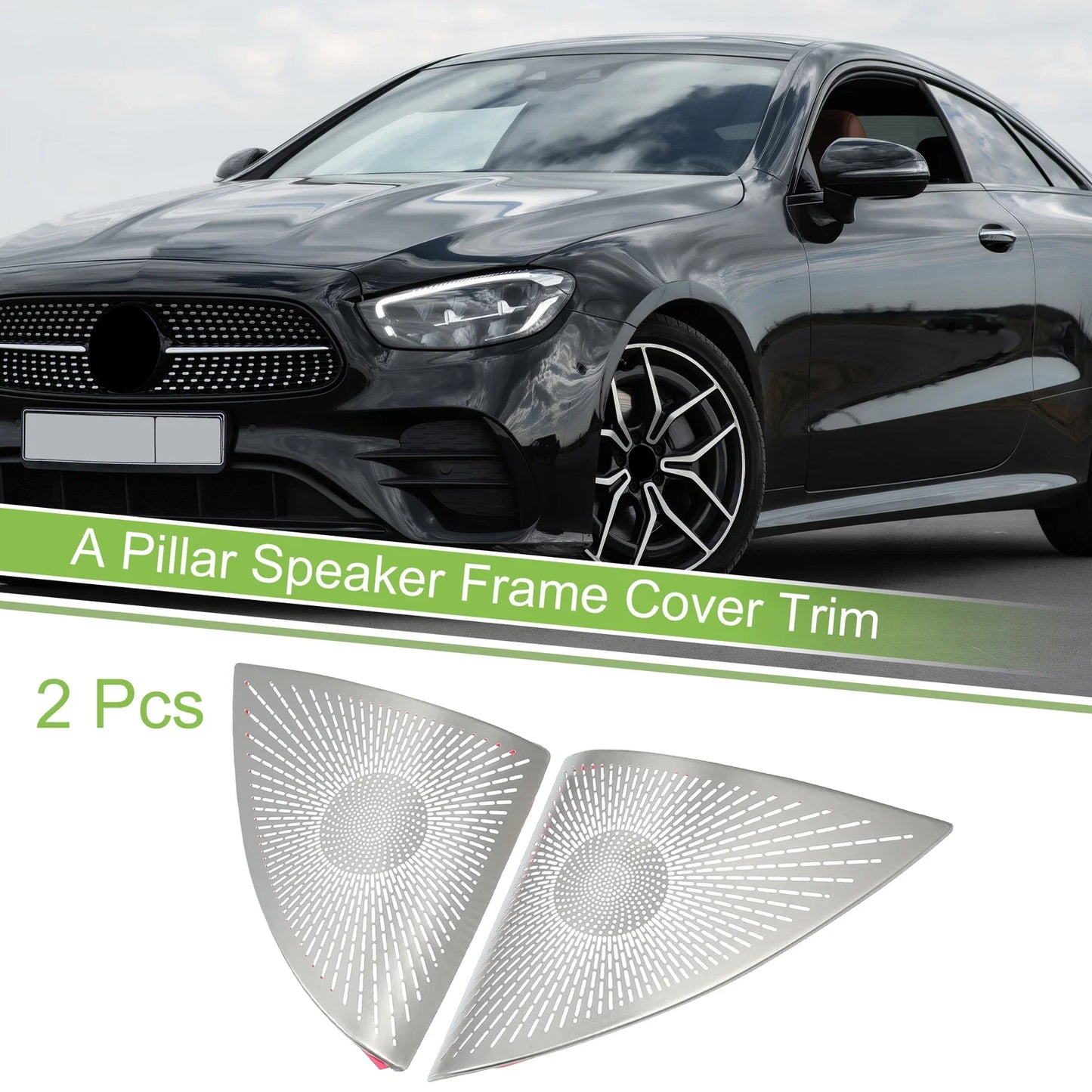 2 x Car A Pillar Speaker Frame Cover Trim for Mercedes Benz E-Class (2016-2021)
