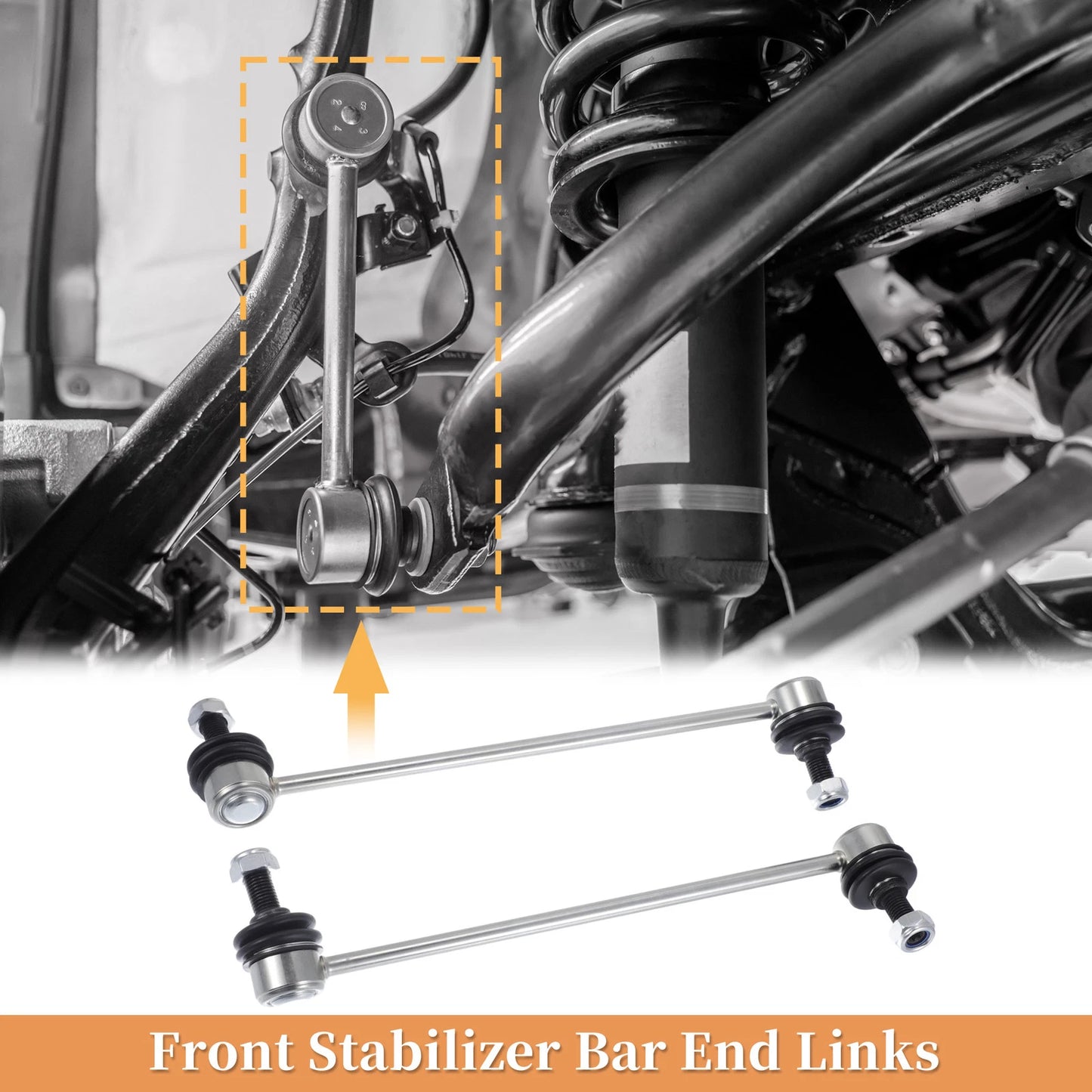 2X Front Stabilizer Sway Bar Link for Chevrolet Captiva Sport (2012–2015)