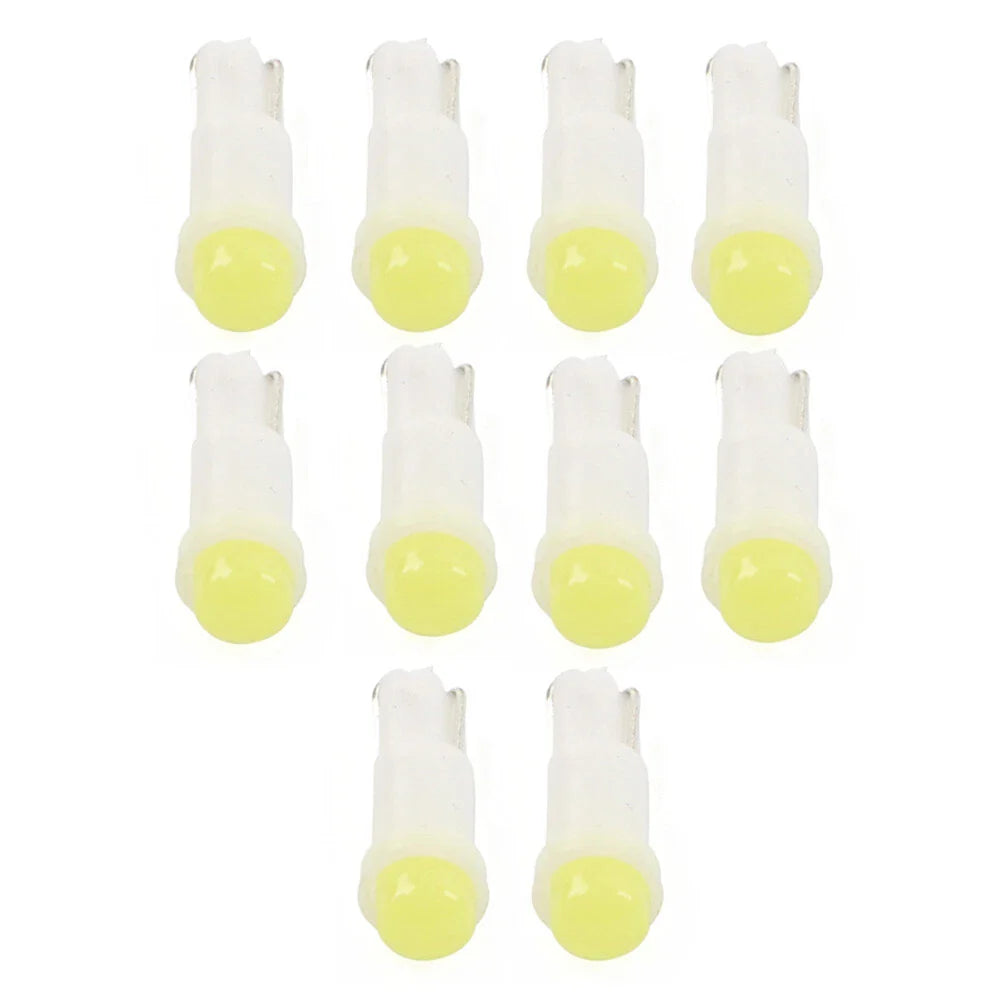 T5 1 SMD White Dashboard Indicator Light Bulbs for Car Instrument
