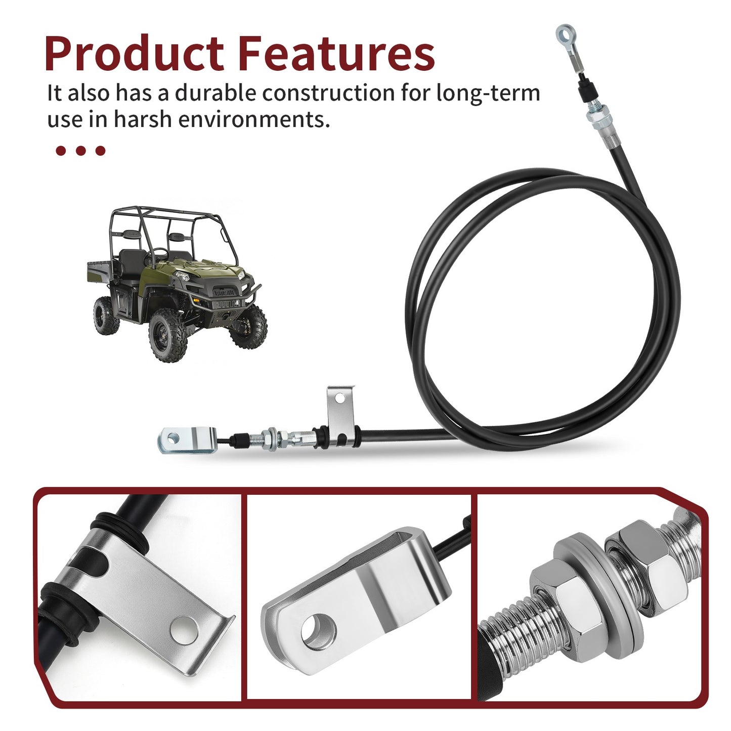 Parking Brake Cable for Polaris Ranger 500 700 XP (2007–2009)