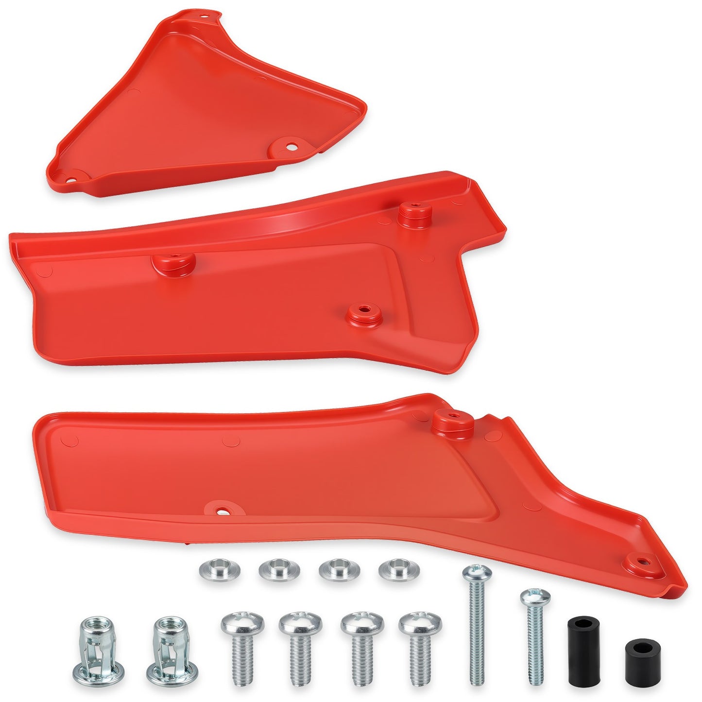 Set of 2 Side Panel Covers Red for Honda XR200R XR250R (1984–2002)