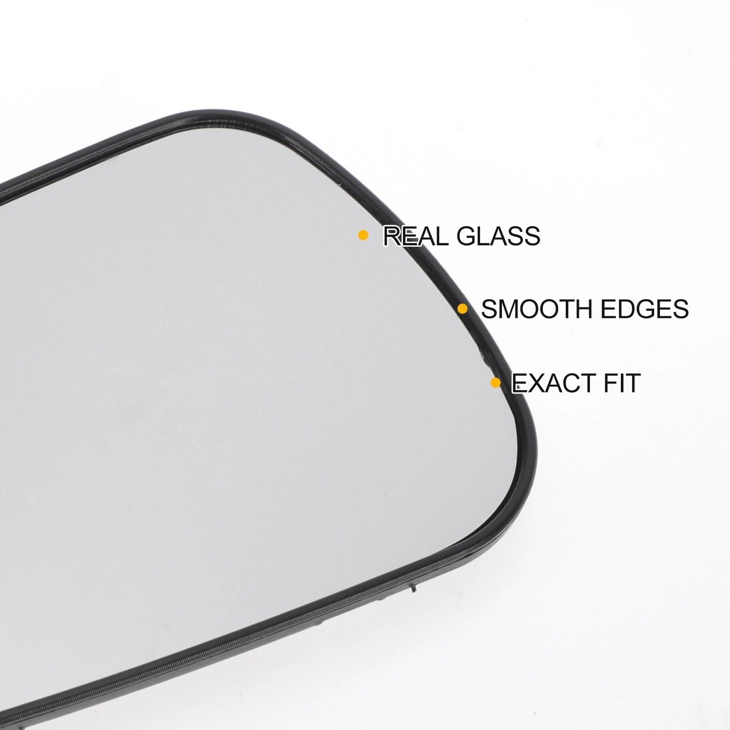 Left Driver Side Heated Convex Mirror Glass for Ford Fiesta Fusion (2011–2019)
