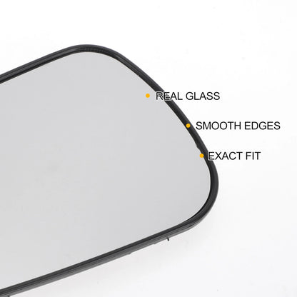 Left Driver Side Heated Convex Mirror Glass for Ford Fiesta Fusion (2011–2019)