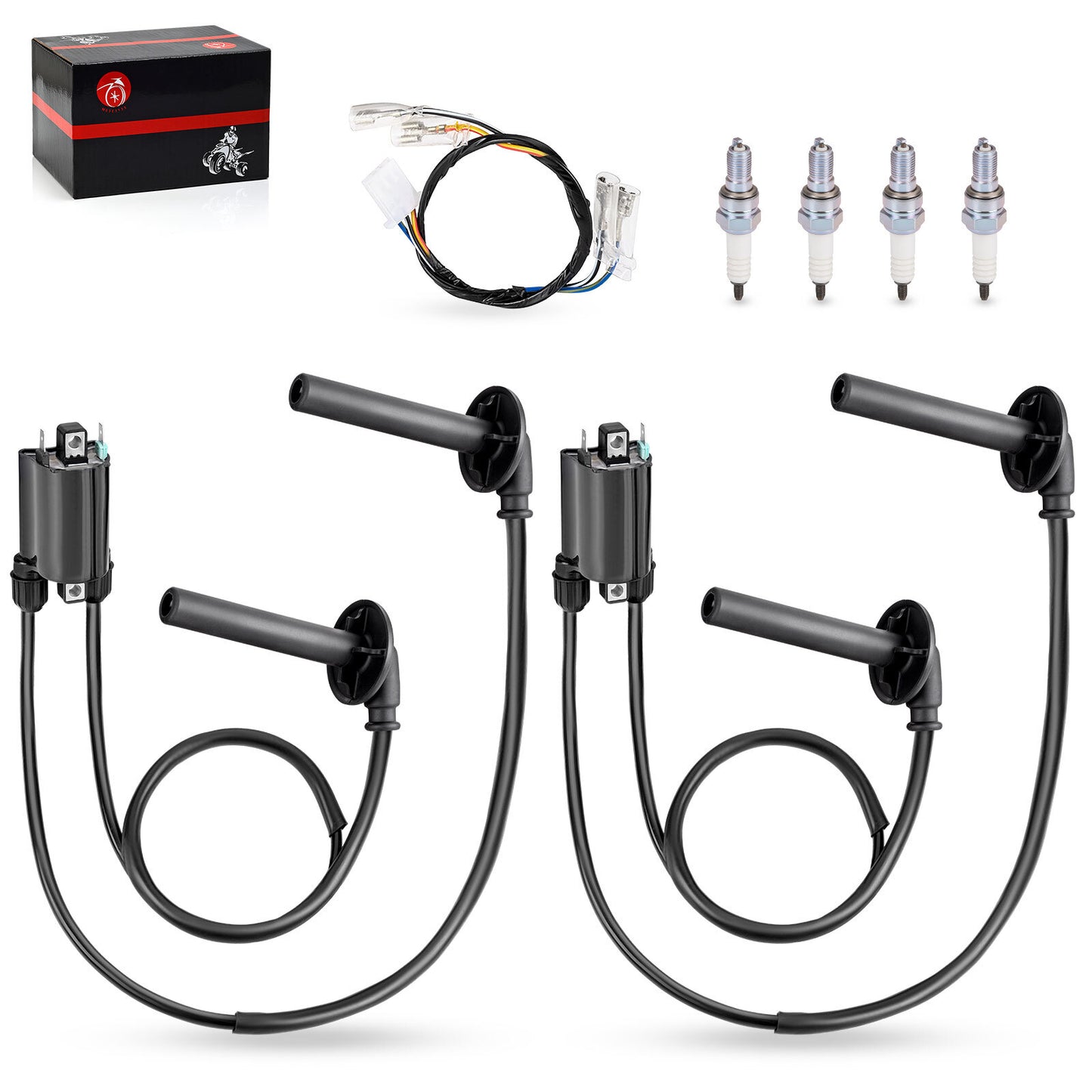 2X Ignition Coil & Spark Plug Set for Honda ST1100 (1991–2003)