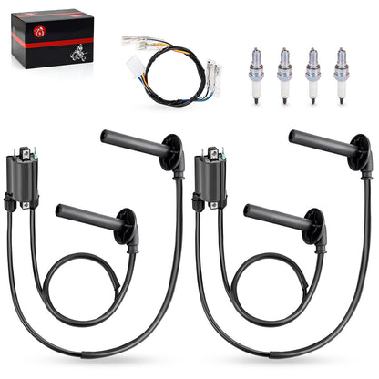 2X Ignition Coil & Spark Plug Set for Honda ST1100 (1991–2003)