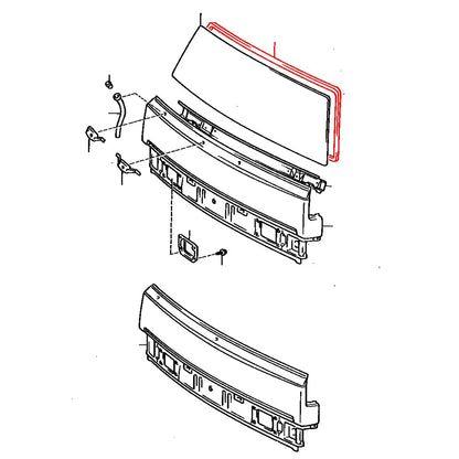 Front Windshield Weatherstrip for Toyota Dyna (YU61, BU62, BU70, YU70, BU80, BU82, YU80)