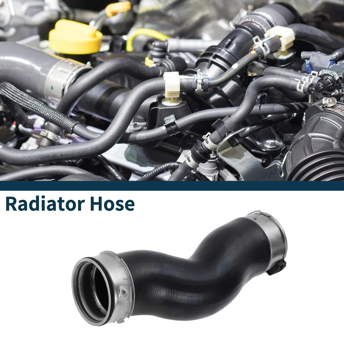 2x Radiator Hose & Intercooler Pipe for BMW X5 F15 F85 (2015-2018) Black