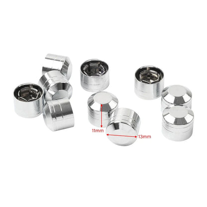 10 x Engine Cover Bolts Screw Caps CNC for Harley Twin Cam Dyna Softail Chrome