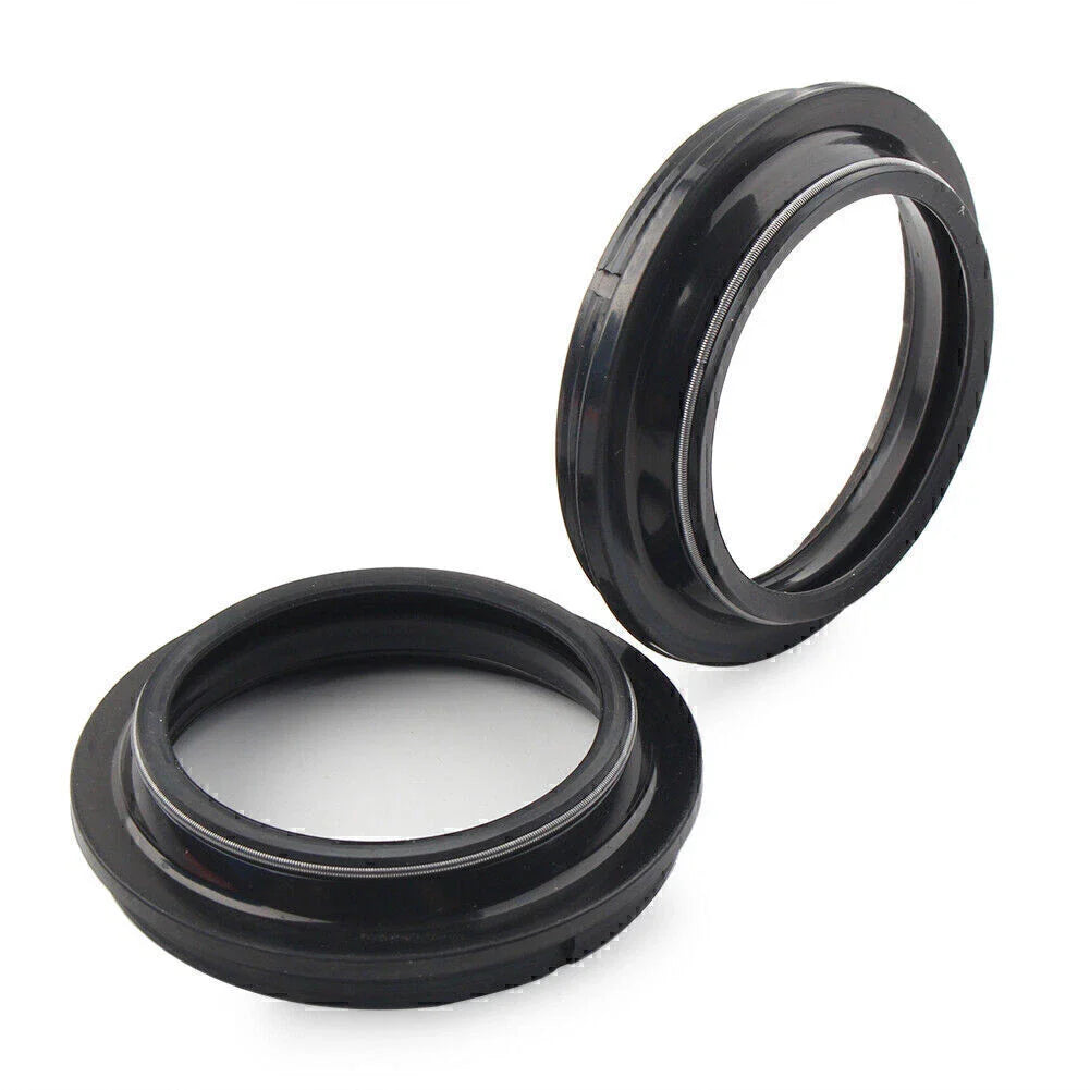 Black Dust Seals for Motorcycle Front Fork Damper Shock Absorber 41X53MM