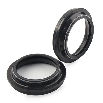 Black Dust Seals for Motorcycle Front Fork Damper Shock Absorber 41X53MM