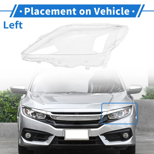 1 Pcs Front Left Headlight Lens Cover for Lexus LS460/LS600 (2010-2012)