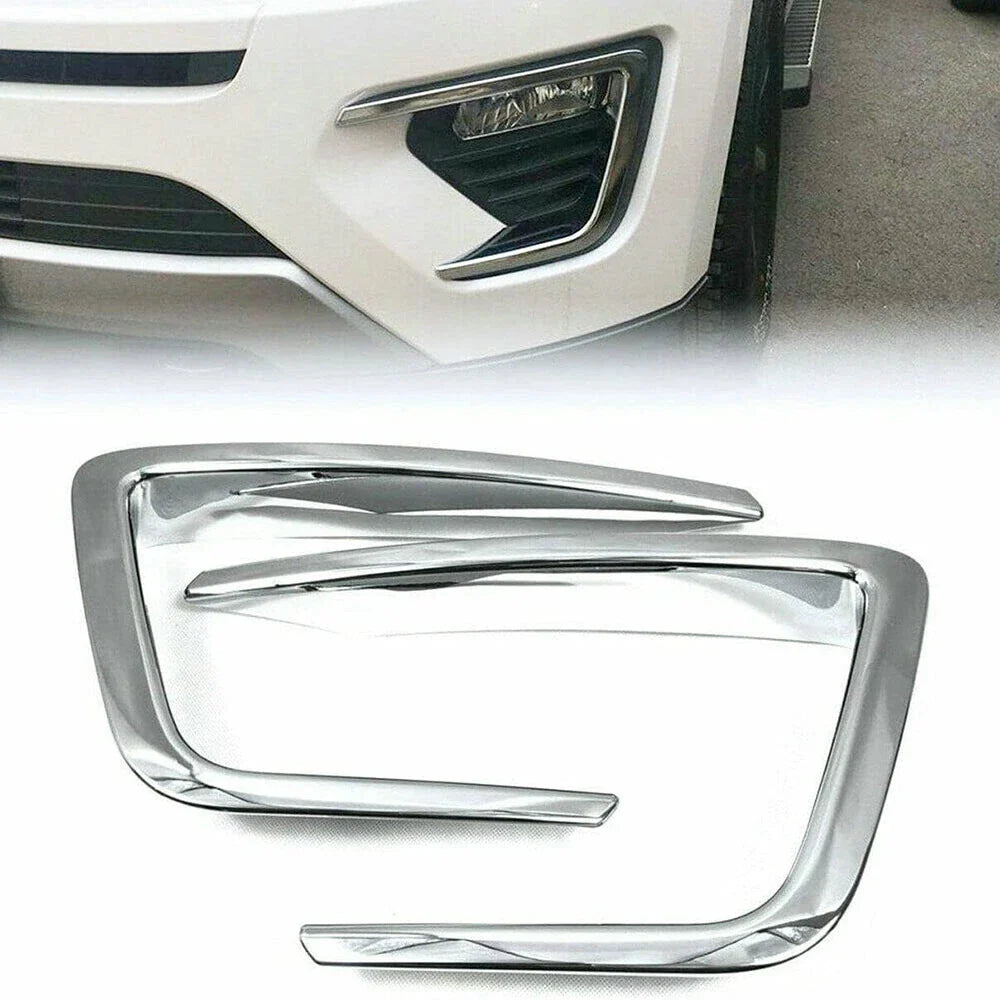 Chrome Front Fog Light Lamp Covers for Ford Expedition (2018-2021)