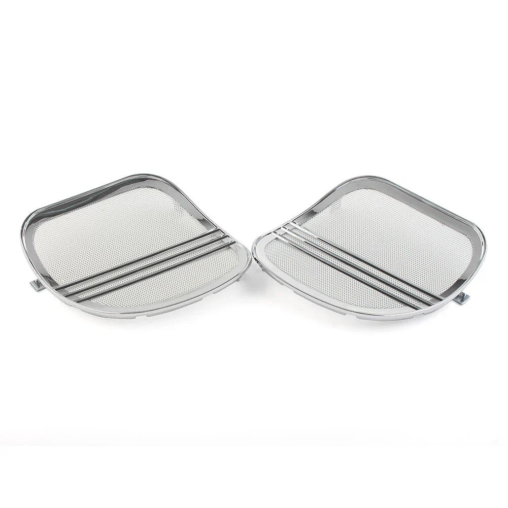 Chrome Speaker Grills Cover Trim for Harley Road Glide (2015-2022)