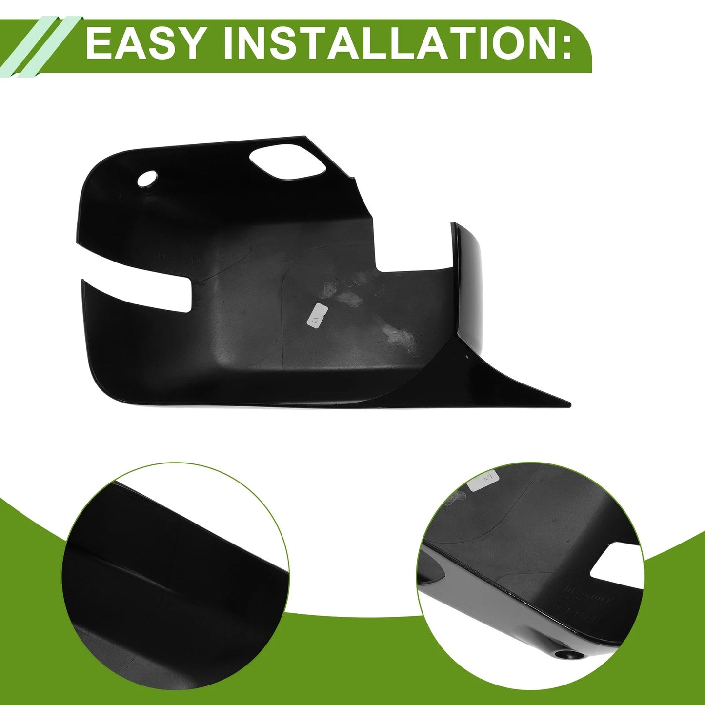 Pair of Mirror Cover Caps for Ford Bronco (2021–2023) - Gloss Black