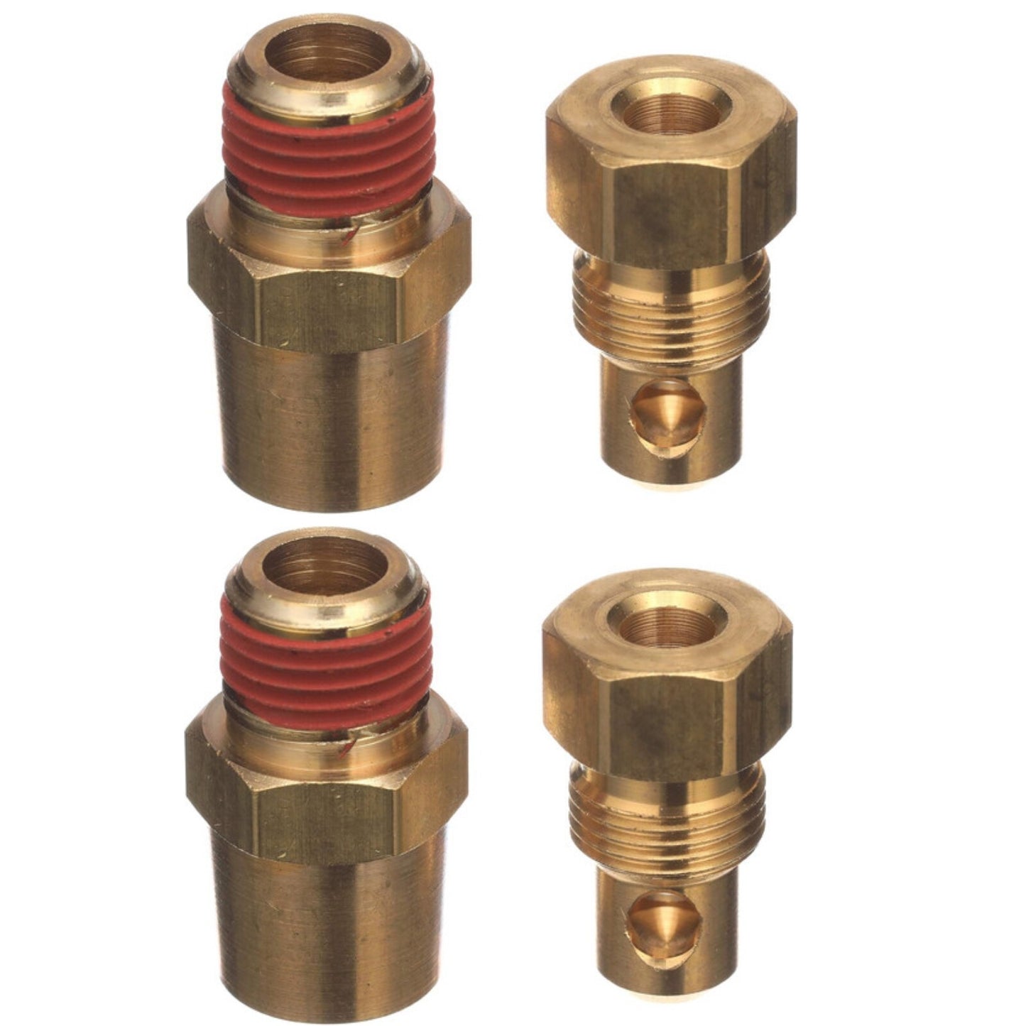 2X Exhaust Manifold & Engine Block Drain Plug Kit for Mercruiser