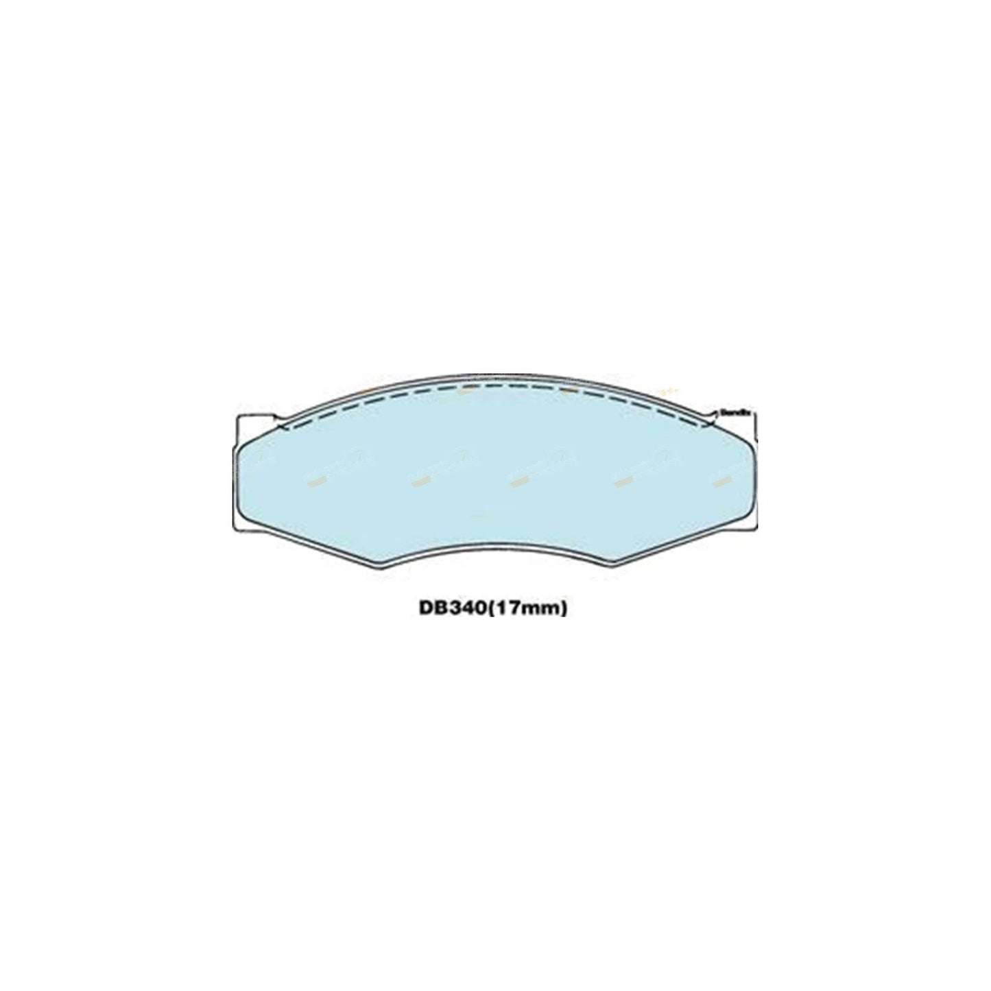 Set of Front Disc Brake Pads for Nissan Pathfinder D21 (1986–1991)