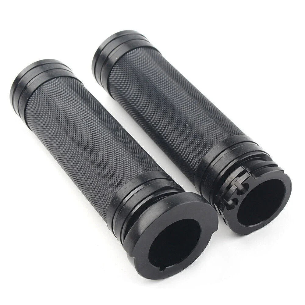 Black Handlebar Handgrip for Harley Sportster Dyna Softail Touring