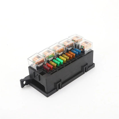 11 x Blade Fuse & 6 x 80A Relay Holder for Universal 12V Car Relay Box