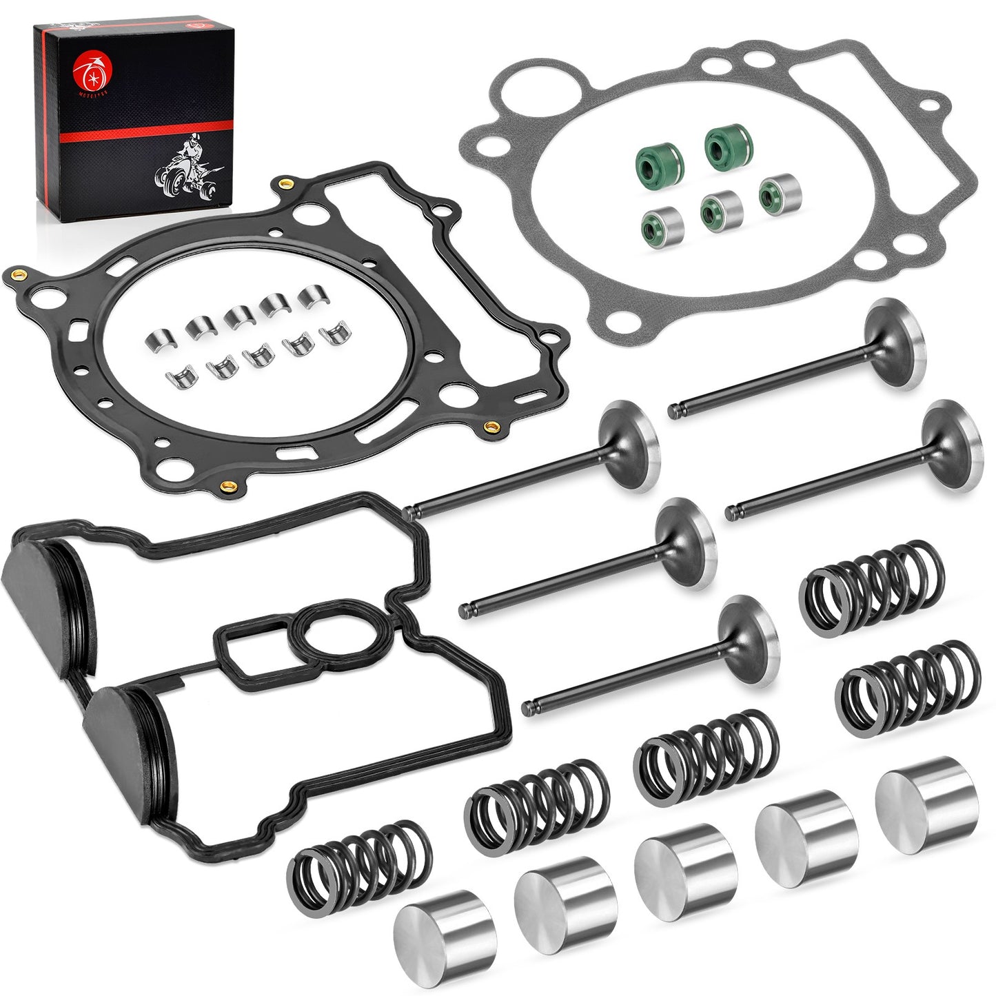Intake Exhaust Valve Set with Seals for Yamaha YFZ450 (2004–2009)